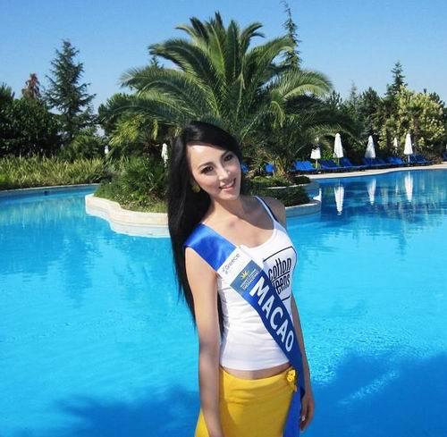 身材曼妙眼神勾魂 澳门小姐期待代言游戏图片