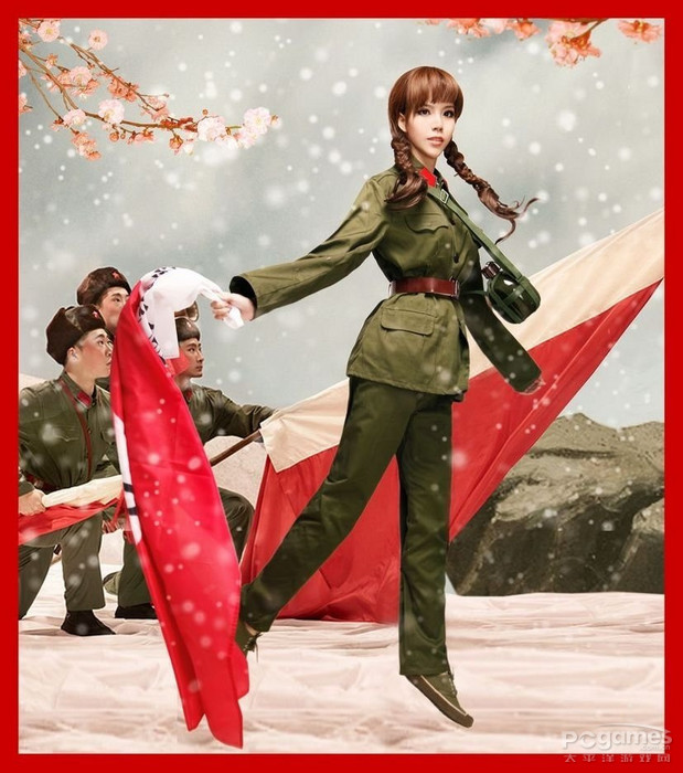 叶梓萱变身女版大兵 挂上腰鼓秀制服诱惑