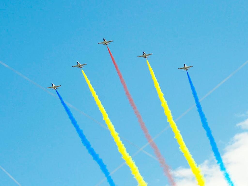 2019-10-1国庆节拍摄阅兵飞机。