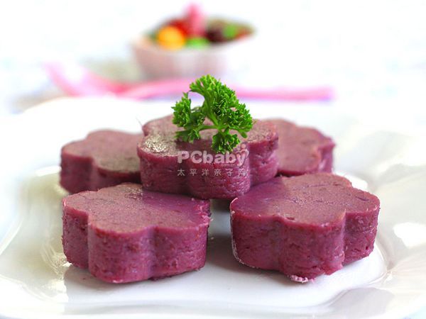 紫薯花朵松糕